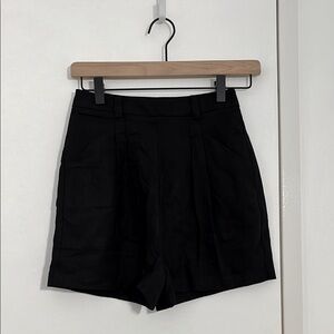 Black Linen Shorts in size Small